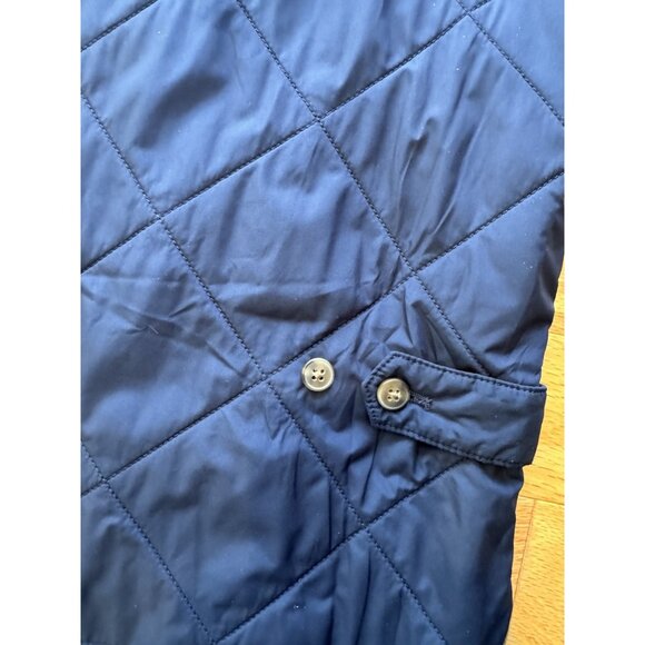 J Crew Mens Walker Vest XL Navy Blue Tan Quilted Full Zip Pockets B1930 - Picture 10 of 12